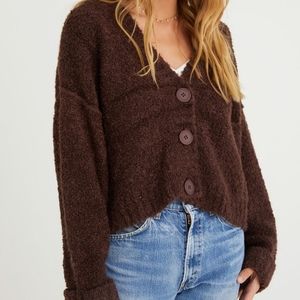 Bella Dahl Cardigan - Chocolate Brown